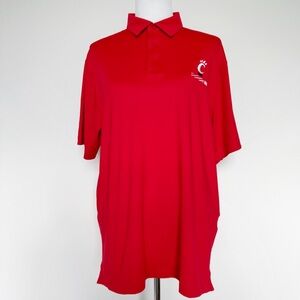 Under Armour Cincinnati Bearcats Performance Polo Mens Size Large UPF 50 Red